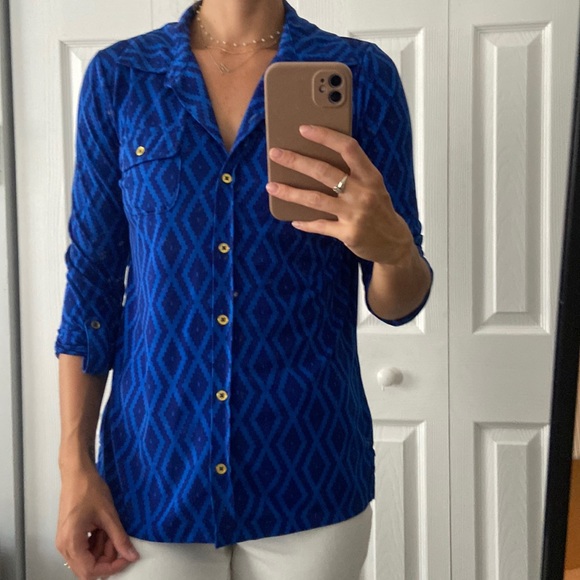 Blue Button Down - Picture 1 of 2